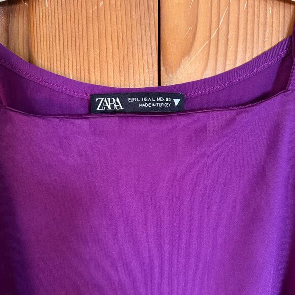 Zara bright purple tank size L - Picture 3 of 3